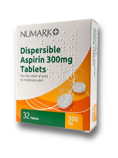 Numark Aspirin 300mg Pain Relief Tablets - 32 - (MAX 1 PER ORDER) — image 2
