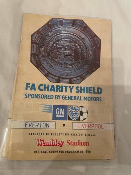 Everton v Liverpool FA Charity Shield Sat 18 August 1984. Wembley