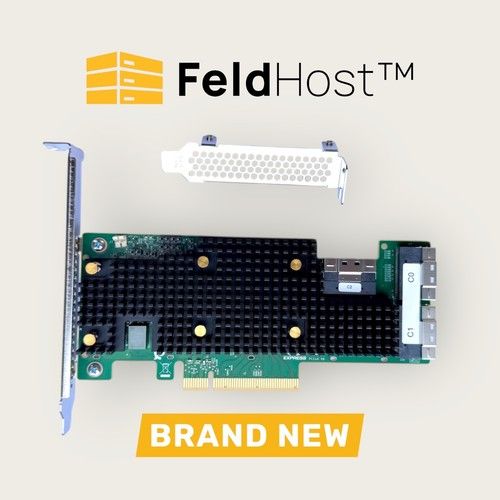 Broadcom LSI Avago 9600-24i 05-50111-01 Tri-Mode eHBA 24-Port SAS/SATA/NVMe *NEW