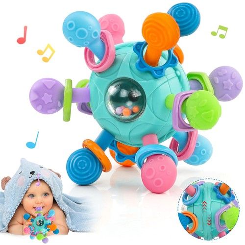 Baby Toys 0-6 Months Sensory Montessori for Babies 6-12 Medium, blue