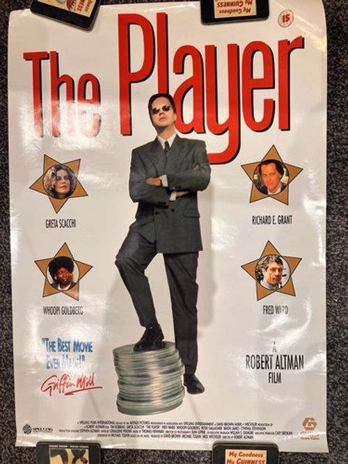 Rare Original Vintage THE Player, 1992. POSTER, TIM ROBBINS GRETA SCACCHI