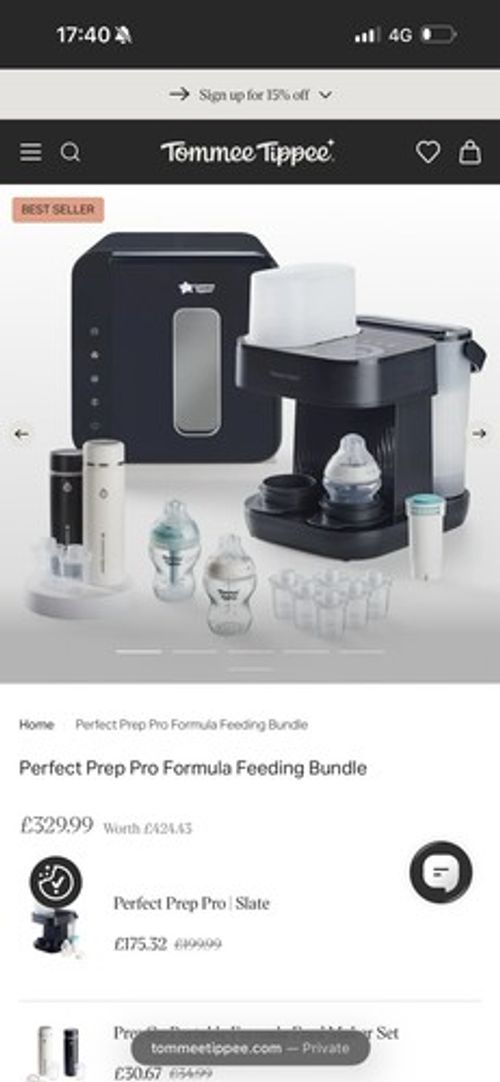 Tommee Tippee Perfect Prep Pro Formula Feeding Bundle Brand New Sealed Boxed