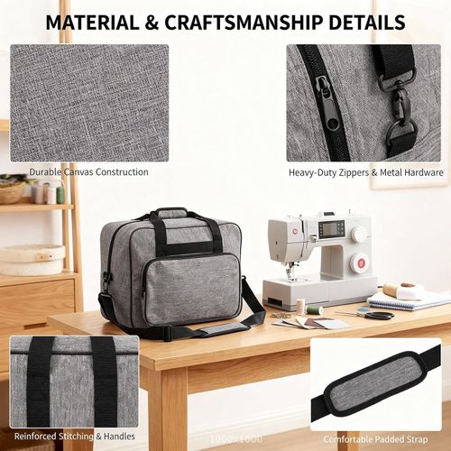Sewing Machine Bag with Multiple Pockets & Shoulder Strap Universal Car — image 6