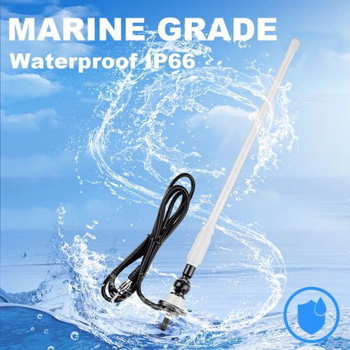 Marine Bluetooth Stereo Receiver Boat Radio USB AUX MP3 Player Audio + Antenna — image 10