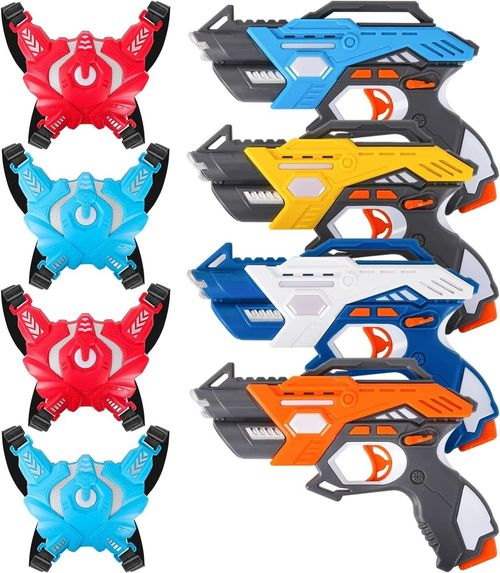 Laser Tag Gun Infrared Laser Tag Gun with 4 Guns and 4 Vests Set — image 1