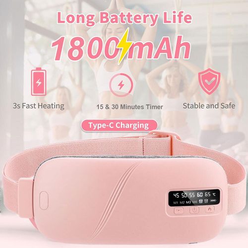 Electric Heating Menstrual Heat Pad Massage Belt For Period Pain Relief Cramps — image 3