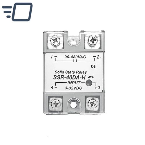 Input 3-32V DC, Output 90-480V AC, SSR-40DA-H 40A Solid State Relay Module — image 11