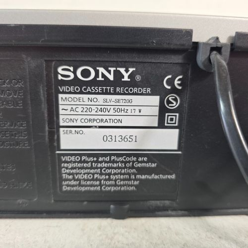 Sony VHS Video Cassette Recorder SLV-SE720G Smart Engine Hi-Fi Stereo VCR Tested — image 11