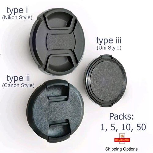 Front Lens Cap For Canon Nikon Sony Olympus 49/52/55/58/62/67/72/77/82/95/105mm