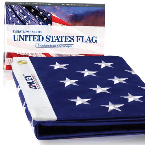 Anley Everstrong 6x10 Foot American Flag Embroidered US Flag US Banner Polyester — image 5