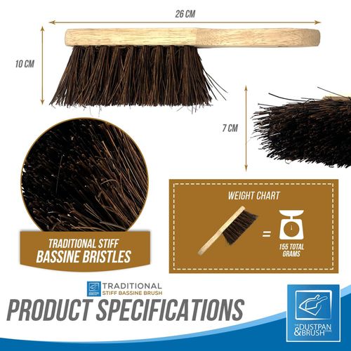 11" Bassine Hand Brush Heavy Duty Scrub Cleaning Brush Stiff Bristles — image 12