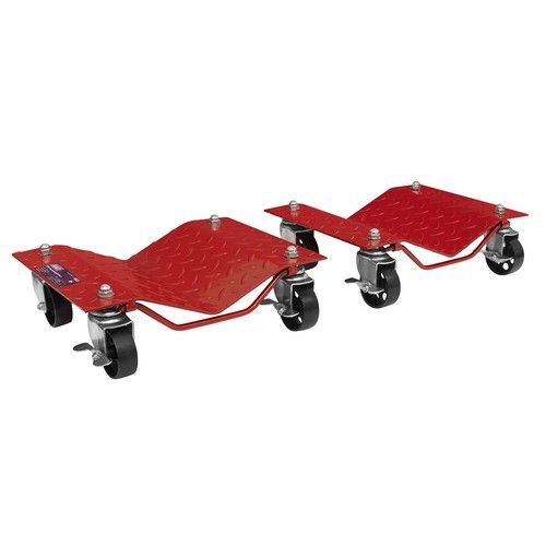 Wheel Dolly Set 680kg Capacity steel-plate with rust resistant finish Sealey