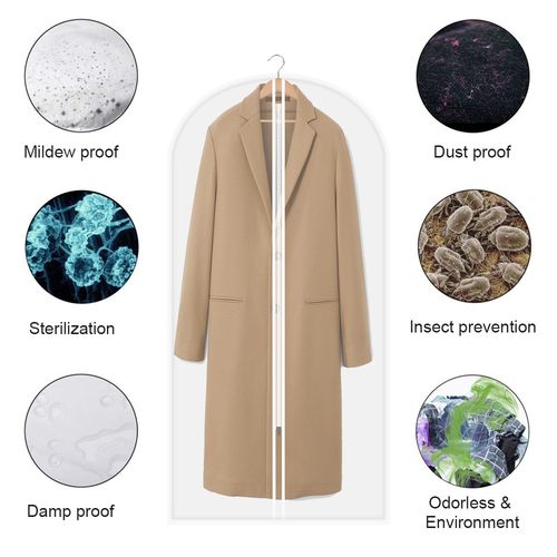 5/20x Clothing Cover Coat Suit Dress Protector Hanging Garment bag DustProof Bag — image 5