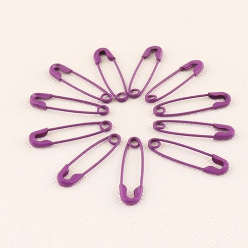 Multi Purpose Craft Sewing Safety Pins Metal Color Plated Nickel Assorted Sizes — image 1