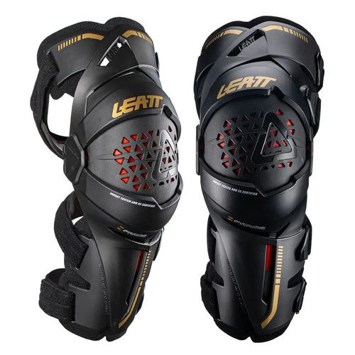 Leatt 2024 Z-Frame Knee Braces Black  Motocross MX Off Road Quad ATV Protection
