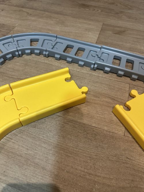 Vtg 90s Little Tikes Road & Rail Large Lot Of Train Set Track & Road 31 Pieces — image 7