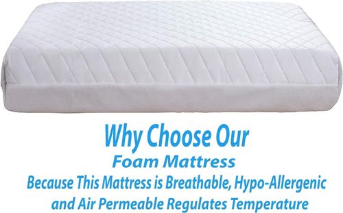 New Quilted Thick Travel Cot Mattress 95x65x5cm Baby Red Kite Graco Mamas Papa — image 2