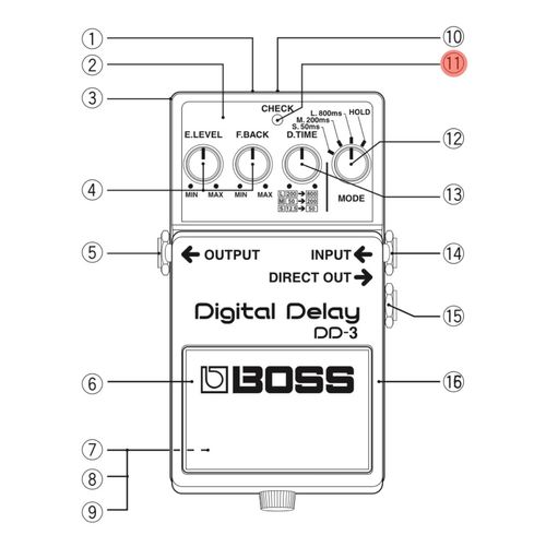 BOSS Effects Pedals Check Indicator LED (RED) — image 2