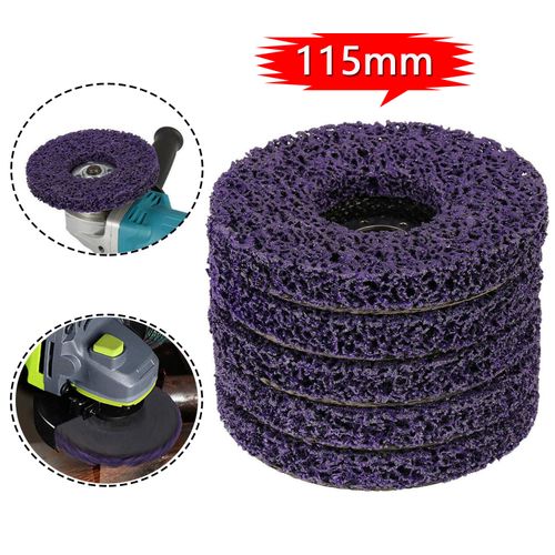 5-100PCS 115mm Poly Strip Wheel Discs Paint Rust Remove Abrasive Angle Grinder — image 3