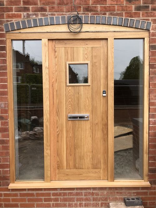 Solid Oak Front Door And Combination Frame, Made To Your Size — image 8