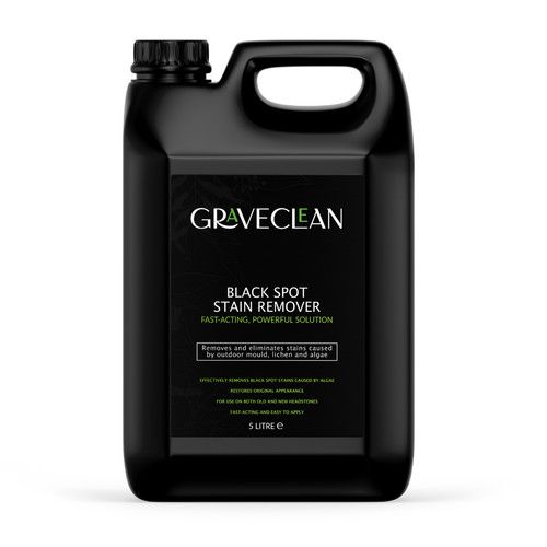GraveClean Headstone Cleaning, 5L Spray Bottle, for Marble, Granite, Sandstone