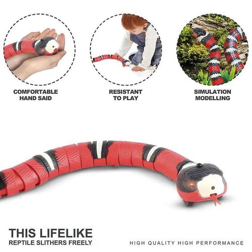 USB Rechargeable Smart Snake Cat Toy Interactive Automatic Pet Teaser — image 2