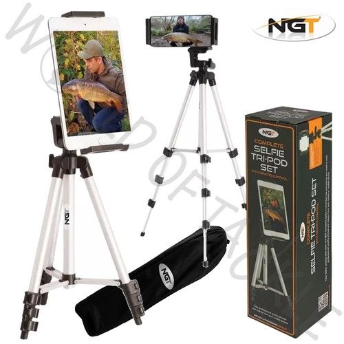 NGT Selfie Tripod Camera Phone Remote Control Fits iPhone iPad NEW 2025