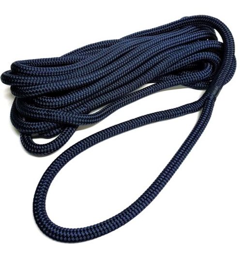 Dockline Double Braid Polyester Marine Boat Mooring Rope Spliced Dock Line