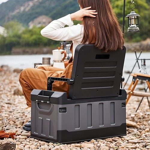 Portable Camping Storage Case Cupboard Box Crate Car Trunk Organizer Set uk
