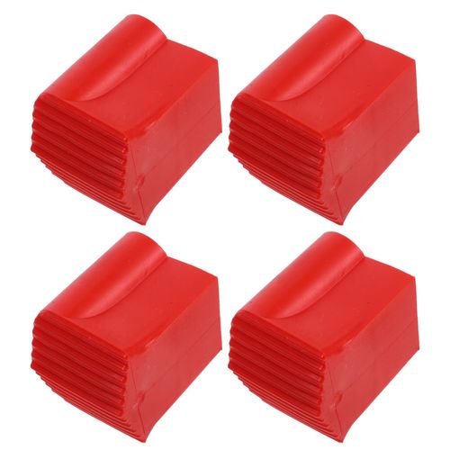 20Pcs Durable Plastic Ladder Feet Covers Red Non Slip Protective Pads — image 10