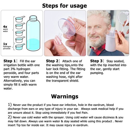 Ear Wax Cleaner Earwax Removal Washing Kit Earwax Cleaning Tool Ear Wash System — image 5