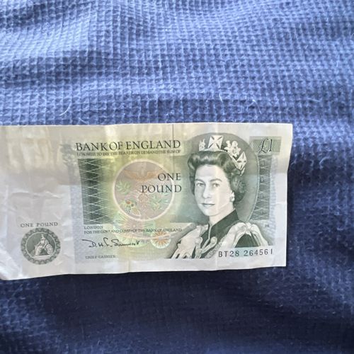 Bank of England £1 One Pound Banknote Elizabeth II 1978 Page (1 Note) — image 1