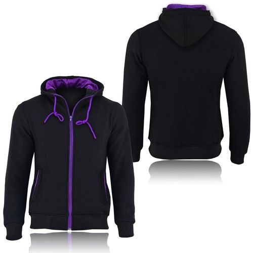 Ladies Motorbike Fleece Hoodie MotorCycle Removable CE Armoured Safety Jacket UK