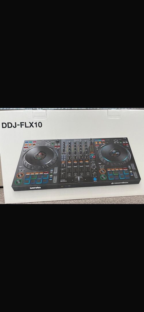 Pioneer DJ DDJ-FLX10 4-Channel 2-Deck DJ Controller Built-In Mixer USB/XLR Black — image 3