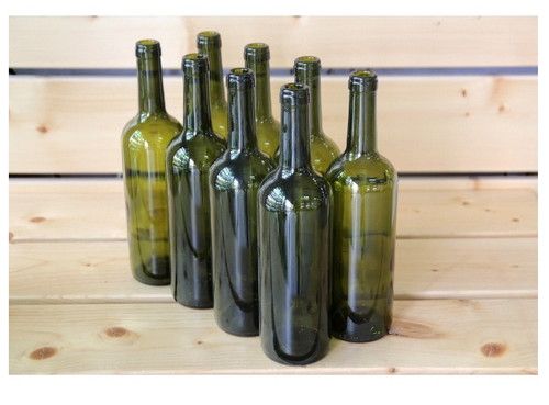 16 x 750ml OLIVE Glass Wine Bottle 0.75L 75cl Wine Home Brew P&P UK