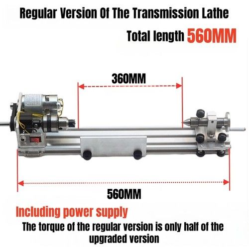 110V-220V Mini Lathe Adjustable Grinding Polishing Machine Woodworking Lathe