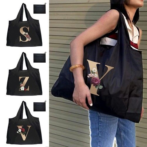 Large Foldable Reusable Women Shopping Bag Tote Handbag Away Bag shoulder bag UK