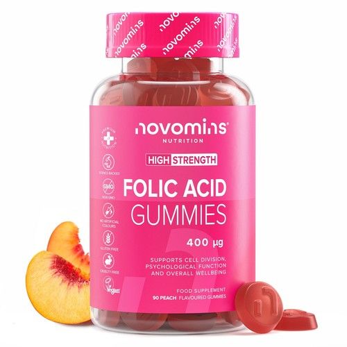 Folic Acid 400mcg | Pregnancy Vitamins Vegan Folate Supplement Gummy