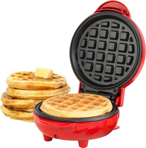 Giles & Posner Mini Waffle Maker 550W Non Stick Fast Heat Compact Waffle Machine