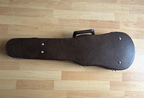 Good Vintage Violin Hard Case, Leather Effect Vinyl Covering, Gold Plush Lining — image 9