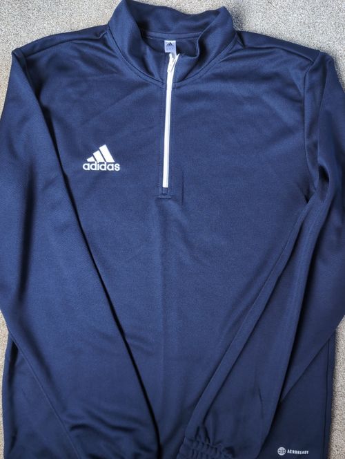 Adidas Entrada 22 Men's 1/4 Zip Navy Blue Size Medium Training Top — image 3