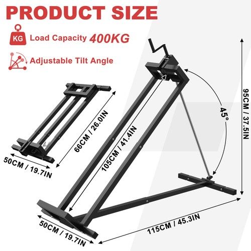 Ride On Lawn Mower Lift Maintenance Jack Lifter Heigh Adjustable Max 400kg Steel
