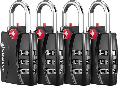 Fosmon TSA Accepted Luggage Locks (4-Pack), Open Alert Indicator TSA Locks 3