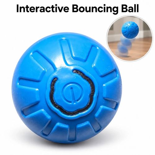 Interactive Rechargeable Bouncing Dog Ball – Automatic Moving Pet Toy Blue — image 7