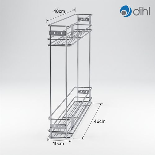 150mm Pull Out Wire Basket Kitchen Larder Base Unit Cupboard Drawer Storage — image 6
