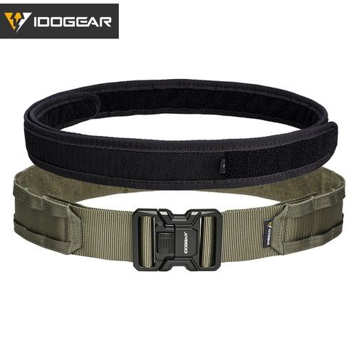 IDOGEAR Tactical 2" Belt Quick Release MOLLE Belt With Inner Outer for Men Camo