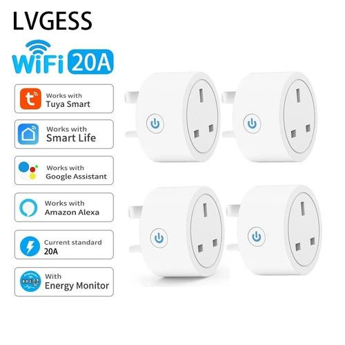 Wireless Smart Plug WiFi Sockets Power Socket for Google Home & Alexa