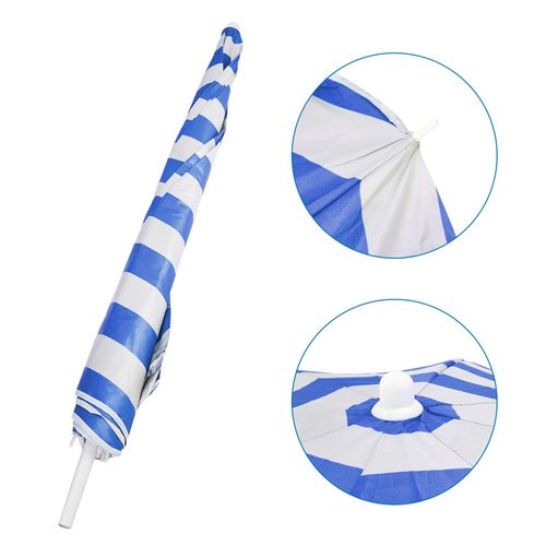 Beach Tilting Parasol Umbrella 1.7m Patio Garden Outdoor UV Protection Sun Shade — image 6