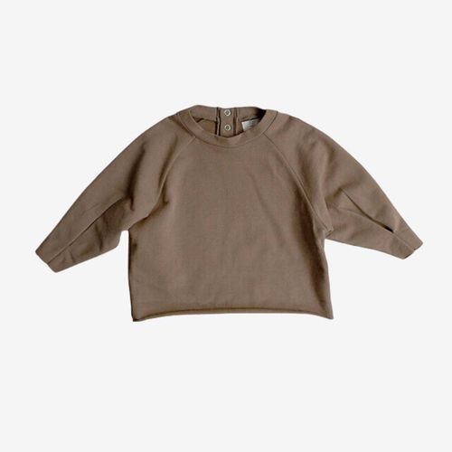 The Simple Folk Sweatshirt Organic Cotton Brown Soft Long Sleeve — image 1