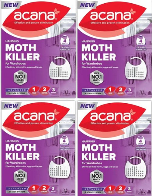 NEW Acana Hanging Moth Proofer Killer Repellent Freshener Fabric Max 3 MONTHS UK